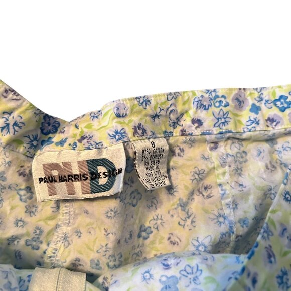 Vintage Paul Harris Design Y2K Novelty Floral Print Skort 8 - Picture 5 of 6